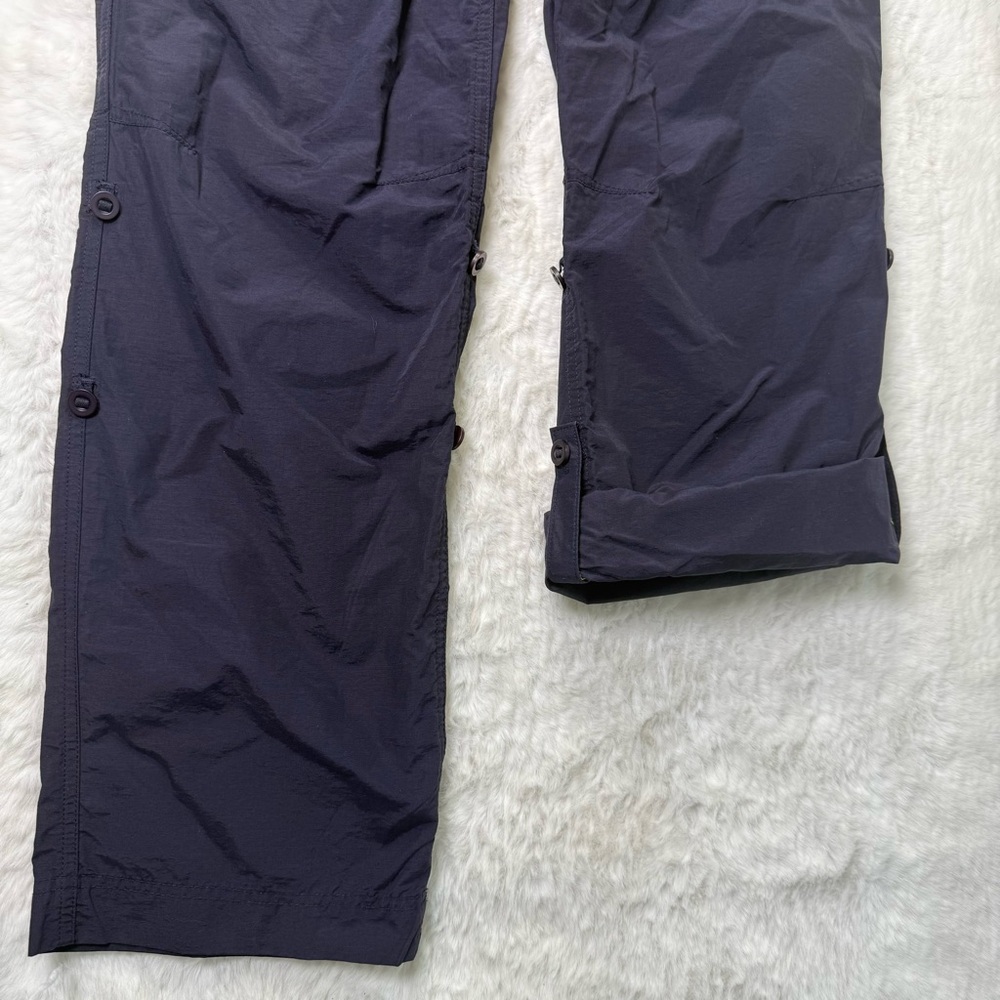 LANDS END‎ Convertible Hiking Pants Women 8 Navy Secure Pockts Outdoor Trailwalk - Picture 5 of 17